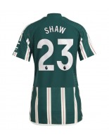 Manchester United Luke Shaw #23 Vieraspaita Naisten 2023-24 Lyhythihainen